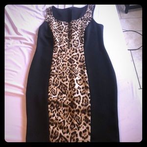 Cheetah pencil dress